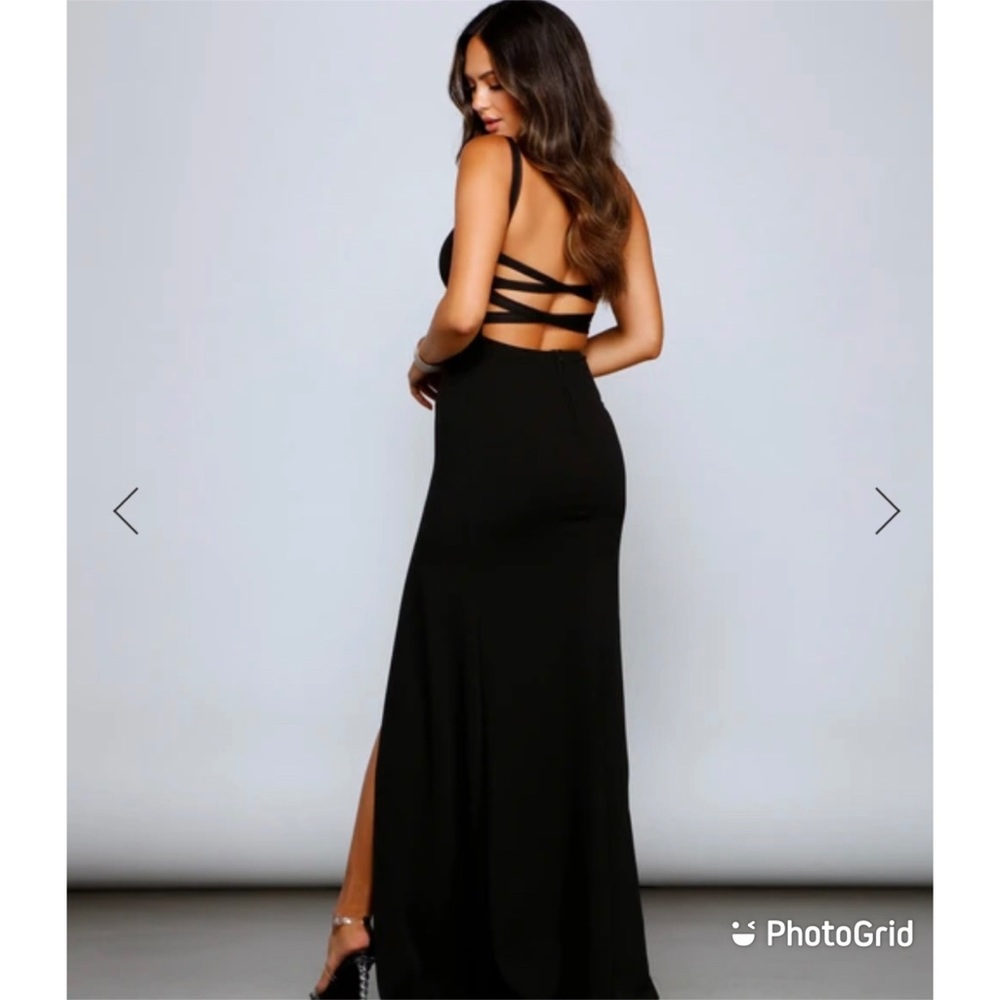 Presley Formal High Slit A-Line Dress Size 5